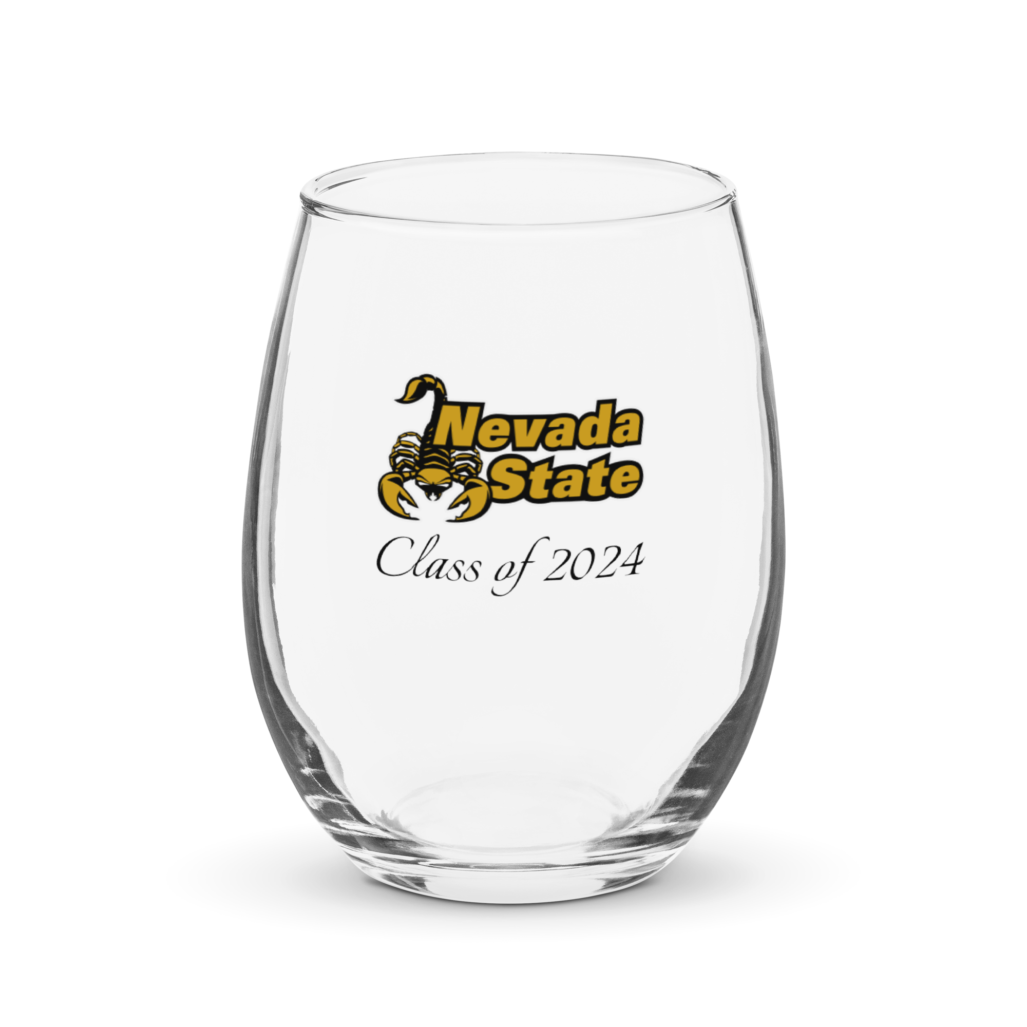 Class of 2024 Stemless wine glass