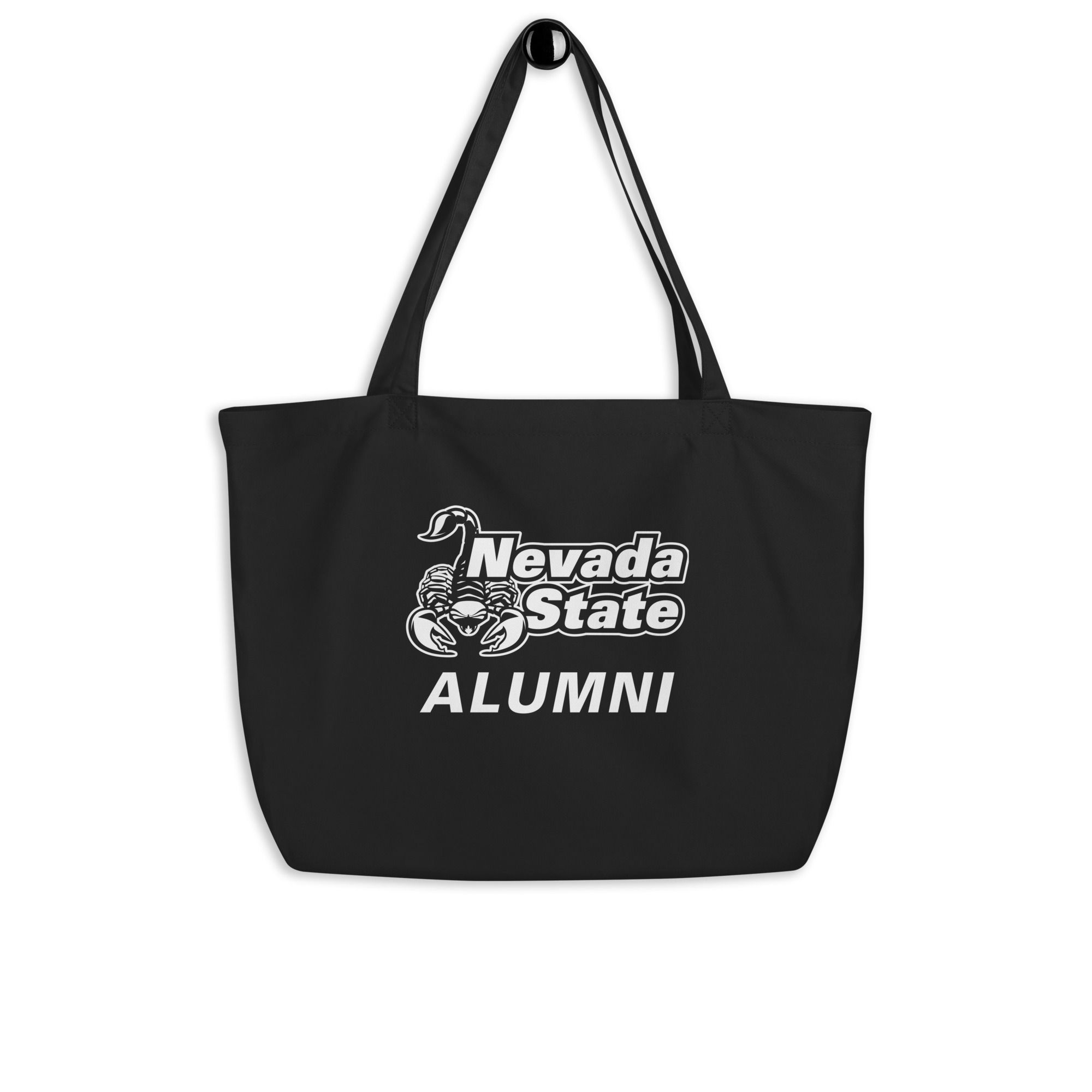 One-Color White Nevada State Scorpions Alumni Large organic tote bag