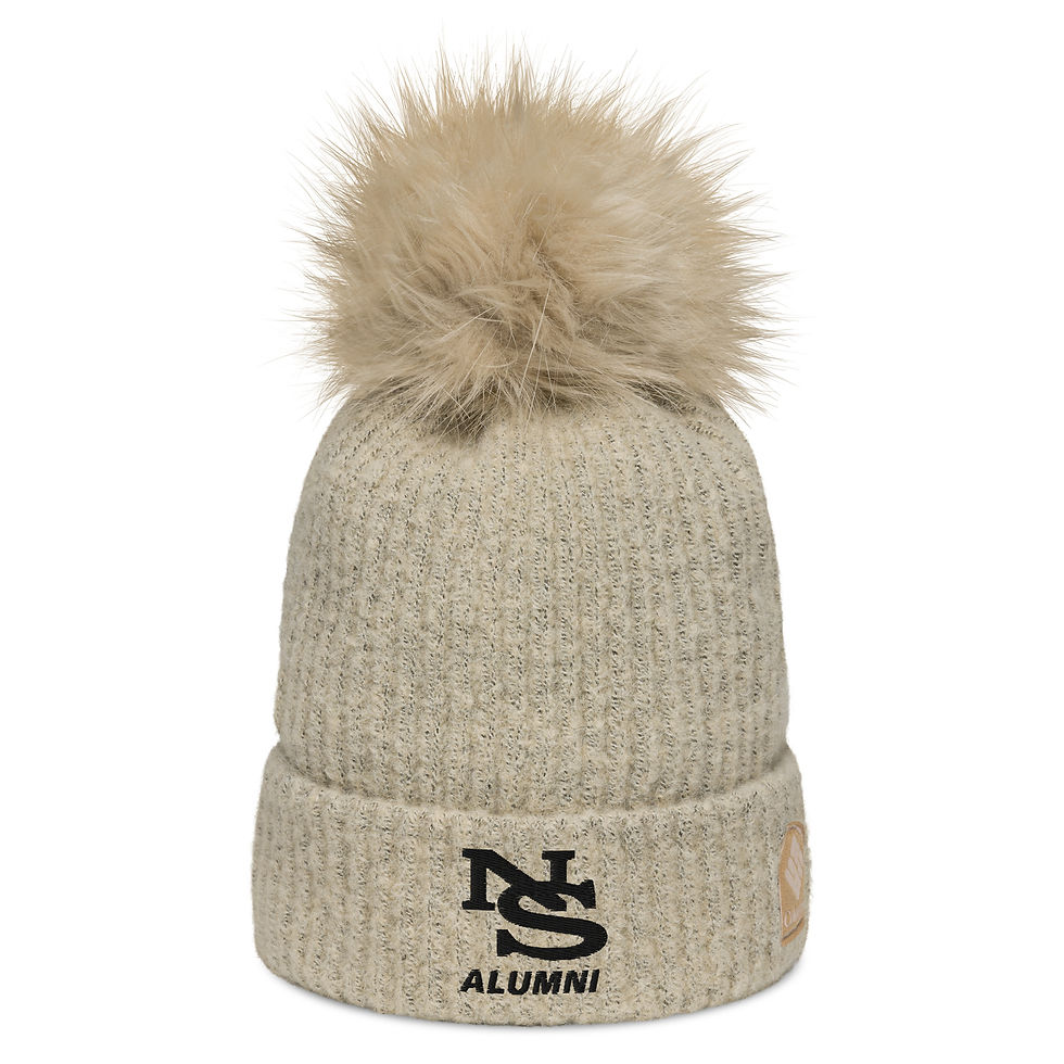 Thumbnail: NS-Monogram Alumni Columbia pom-pom beanie