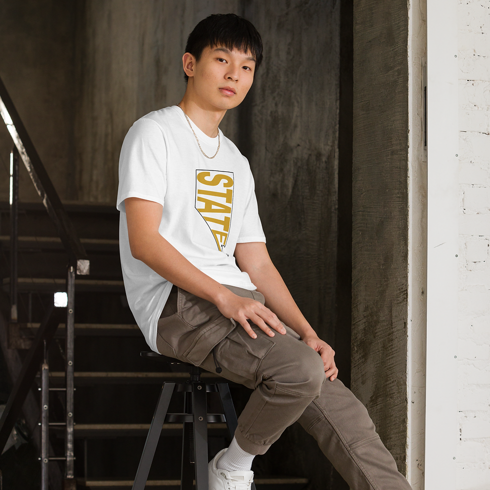 Thumbnail: State Outline Star Short-Sleeve Unisex T-Shirt