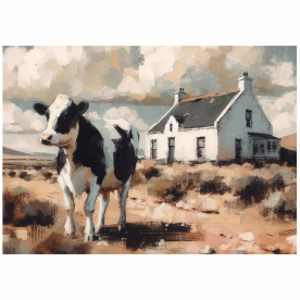 Thumbnail: Tear Resistant Deco Print Karoo Cow