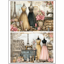 Tear Resistant Deco Print Shabby Sewing