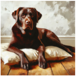 Thumbnail: Stretched Canvas Labrador