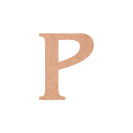 Thumbnail: Laser Cut Benquit Alphabet P