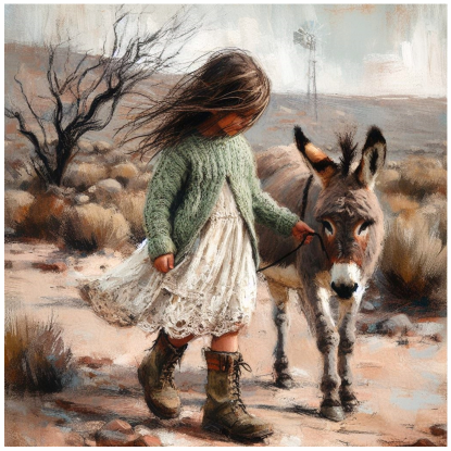 Thumbnail: Stretched Canvas Karoo Kids