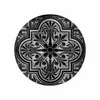 Thumbnail: NA0100 Printed Wooden Knob Vintage Tiles