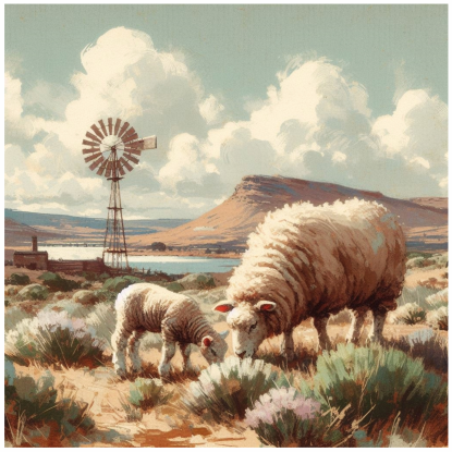 Thumbnail: Stretched Canvas Karoo Kids