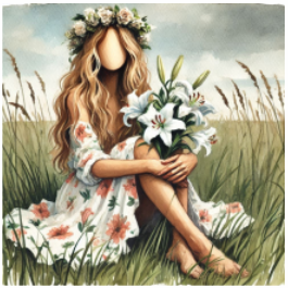 Thumbnail: Stretched Canvas Field of Flowers