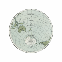 Thumbnail: NA0100 Printed Wooden Knob Vintage Maps