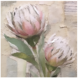 Thumbnail: Stretched Canvas Protea Collage