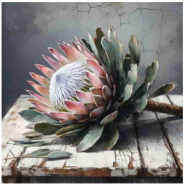 Thumbnail: Stretched Canvas Protea Enamel