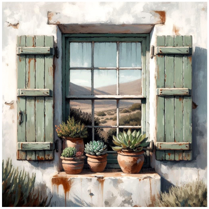 Thumbnail: Stretched Canvas Green Karoo