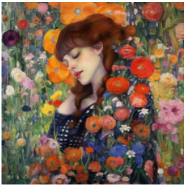 Thumbnail: Stretched Canvas Klimt Girls