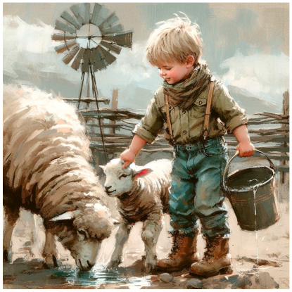Thumbnail: Stretched Canvas Karoo Kids