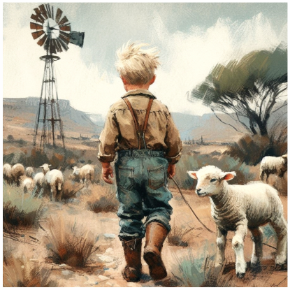 Thumbnail: Stretched Canvas Karoo Kids