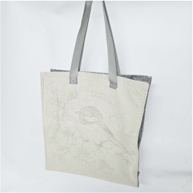 Thumbnail: Fabric Paint Tote Bag Vase with Blooms