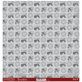Thumbnail: Scrapbook Page Boere Retro Single Sided