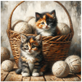 Thumbnail: Stretched Canvas Tortoiseshell Cat
