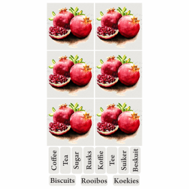 Thumbnail: Mini Tear Resistant Deco Print Fruit (+/-10cm)