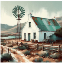 Thumbnail: Stretched Canvas Karoo Aqua