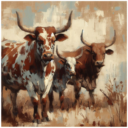 Thumbnail: Stretched Canvas Nguni and Aloe