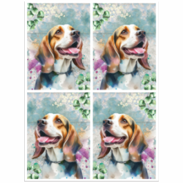 Thumbnail: Tear Resistant Deco Print A6 Doggies