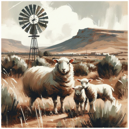 Thumbnail: Stretched Canvas Karoo Kids