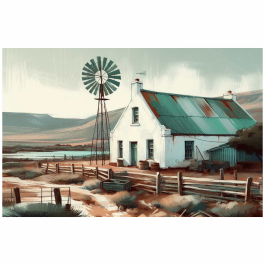 Thumbnail: Bolster Cushion Karoo Scene