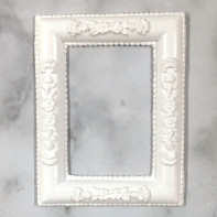 White Resin Frame Rectangle White | Creative Talents