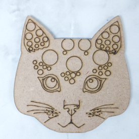 Thumbnail: Wood Dot Art Cut Outs