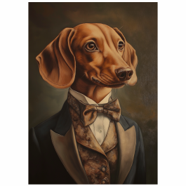 Thumbnail: Tear Resistant Deco Print Music Star Dachshund