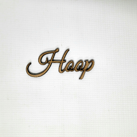 Thumbnail: Wood Great Vibes Hoop