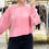 Thumbnail: Cropped Crewneck Sweatshirt - Taffy Pink