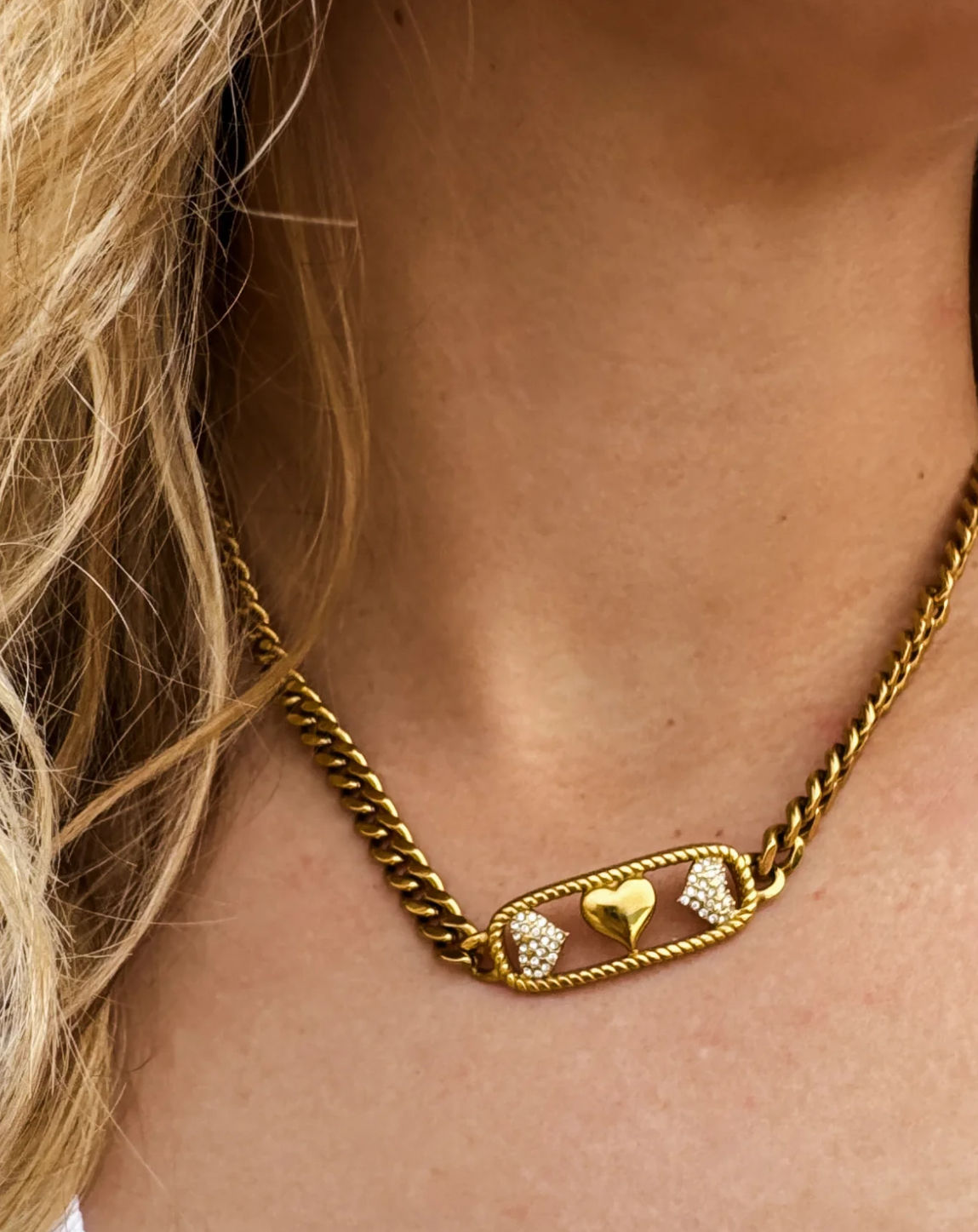 Heart to Heart Chain Necklace