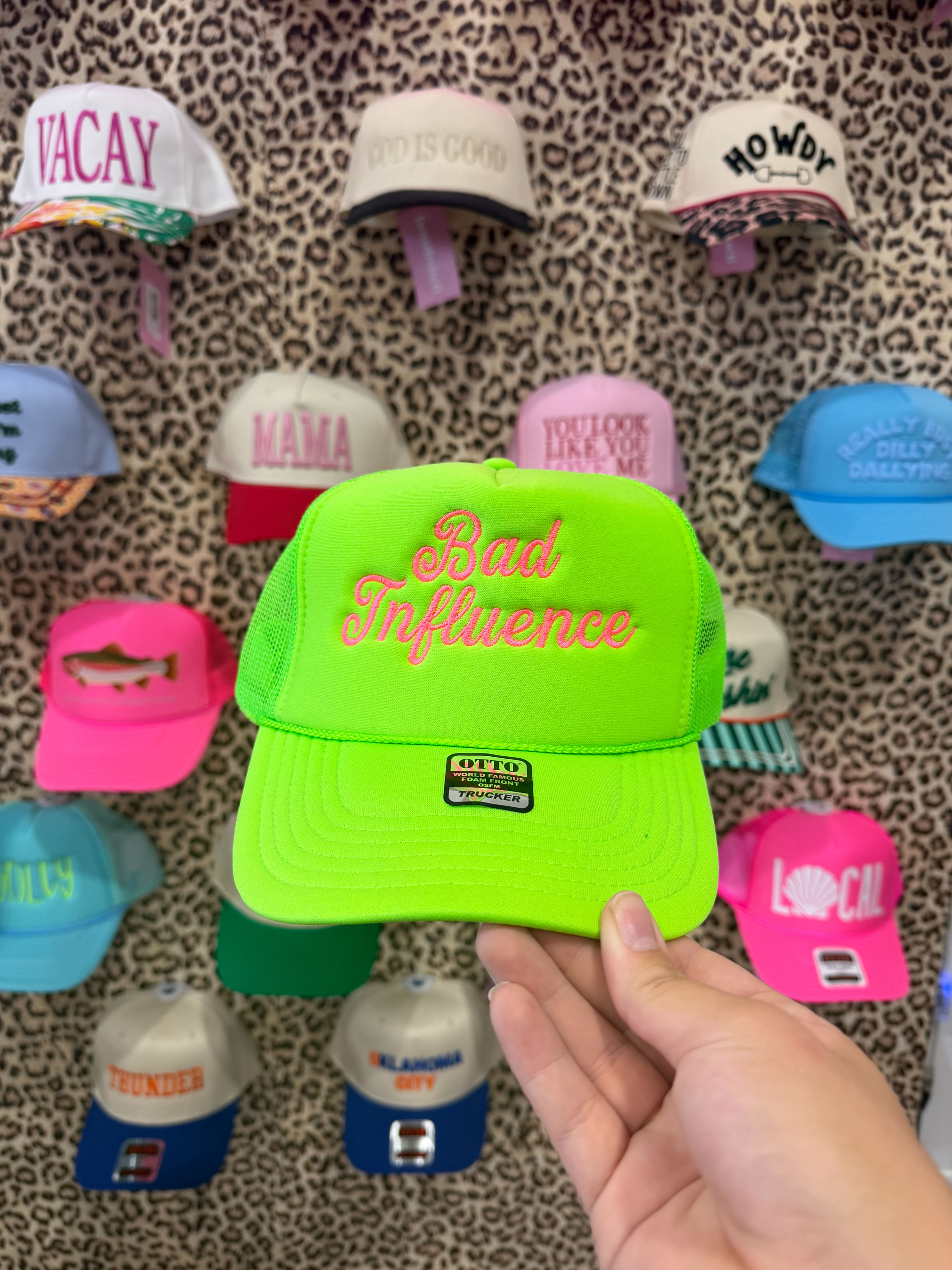 BB - Bad Influence Trucker Hat - Lime