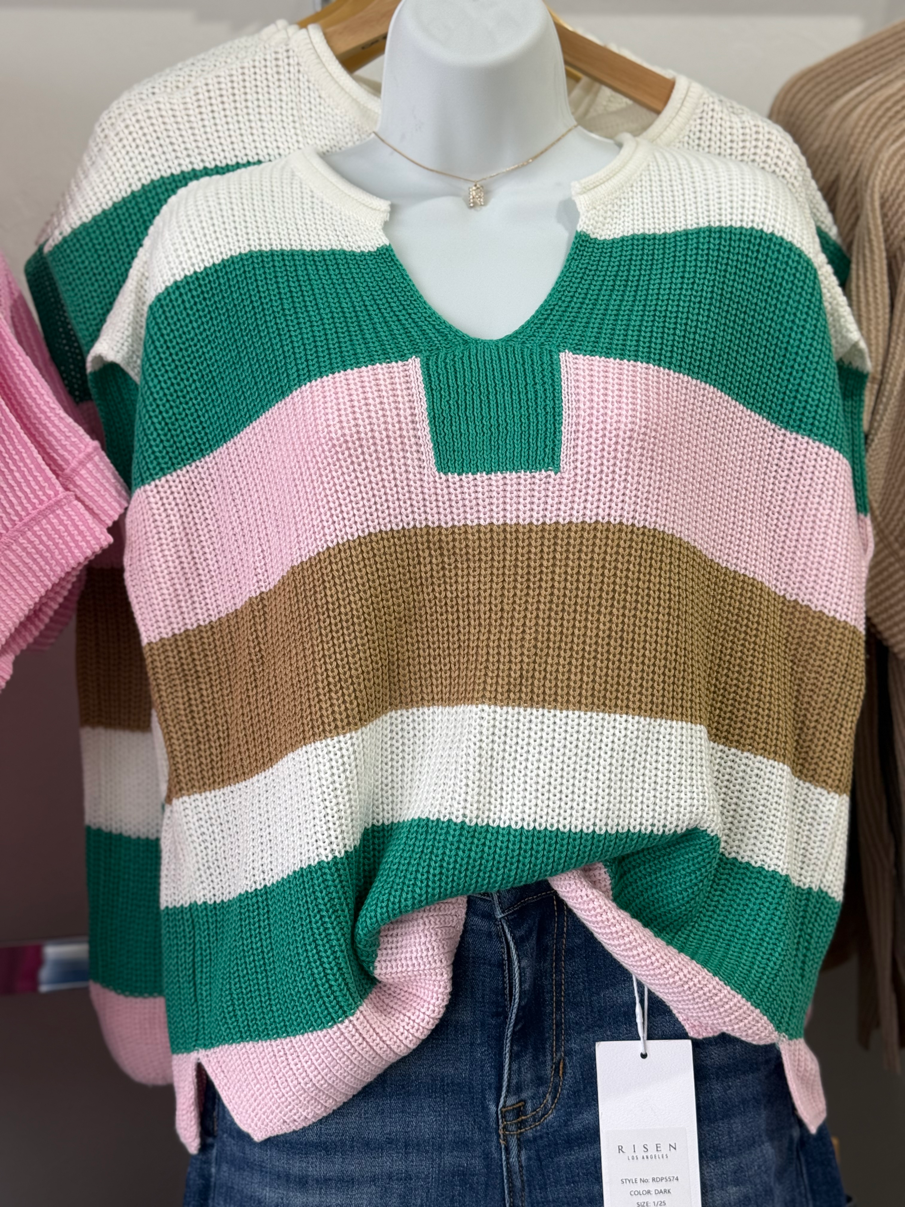 Stormi Striped Knit Top