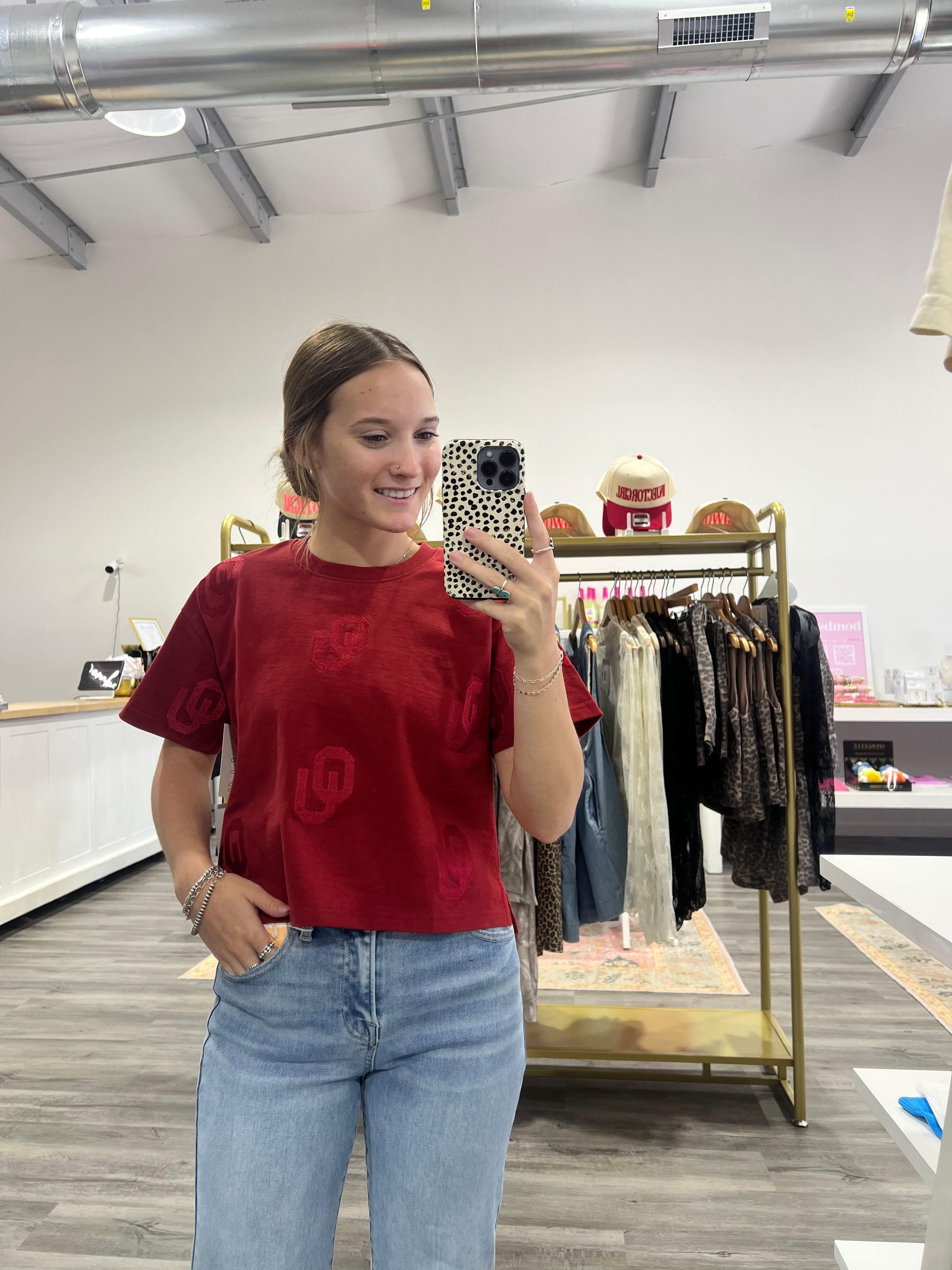 Oklahoma Ritter Crop Tee