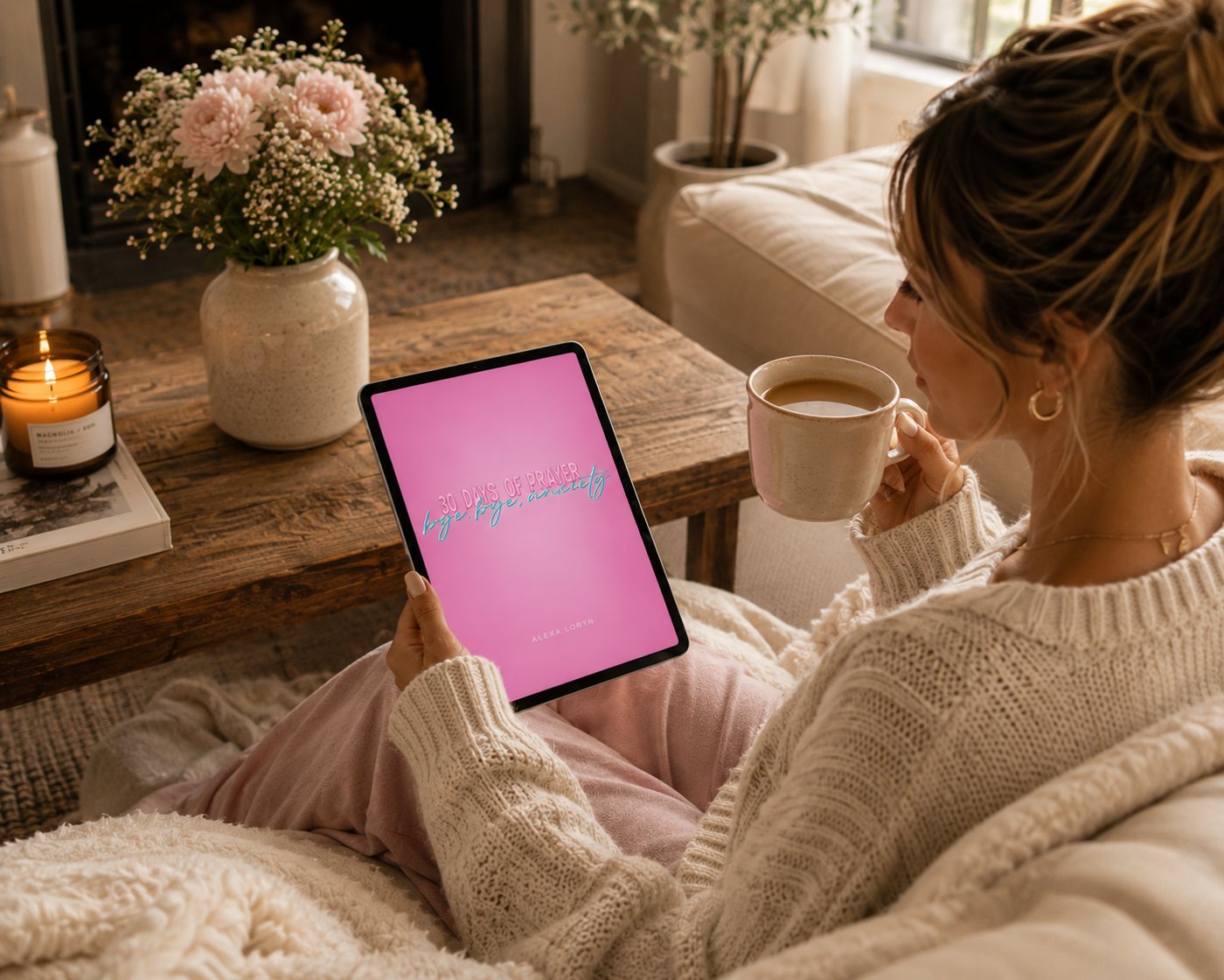 30 Days of Prayer ebook on a tablet