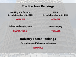 Collyer Law ranked in asialaw 2025 rankings