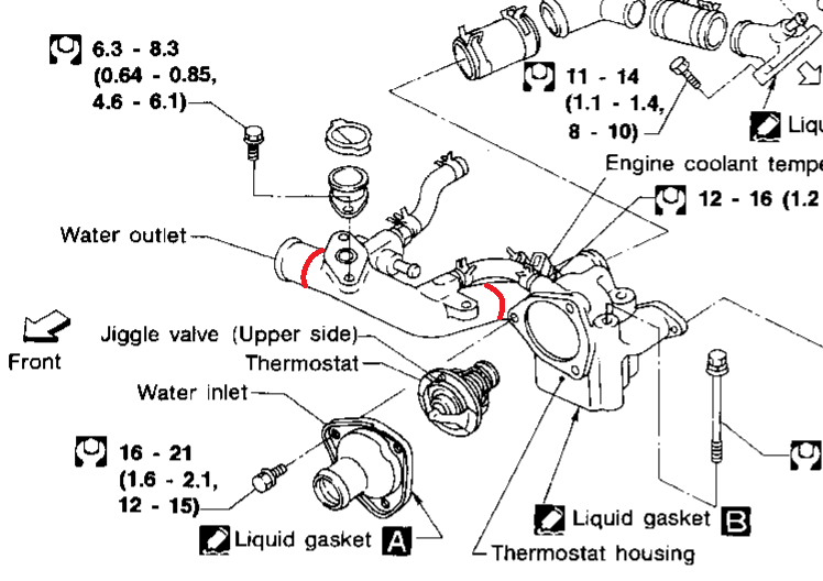 Thumbnail: 90-96 VH45DE Thermostat Housing Modification