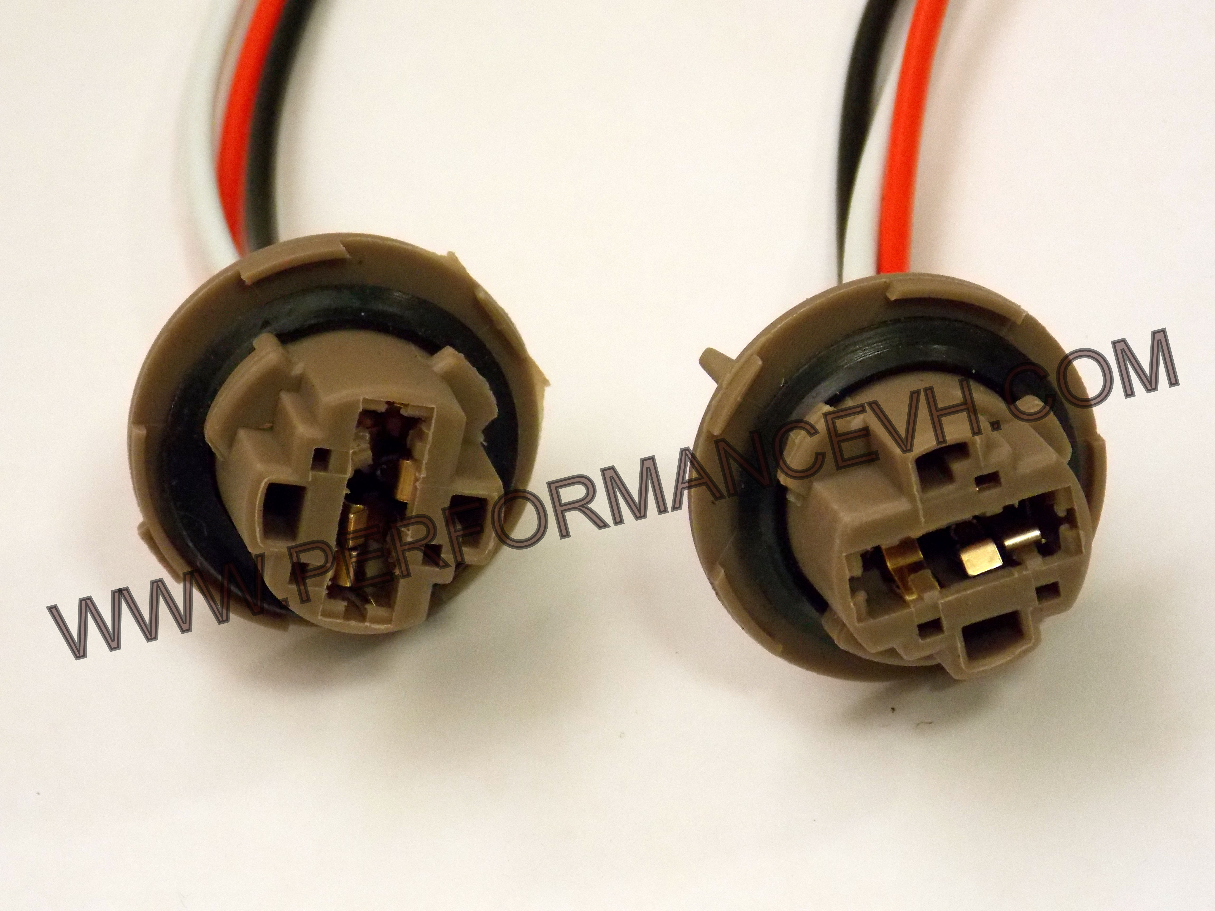 7443 Bulb Socket Brake Turn Signal Light Harness