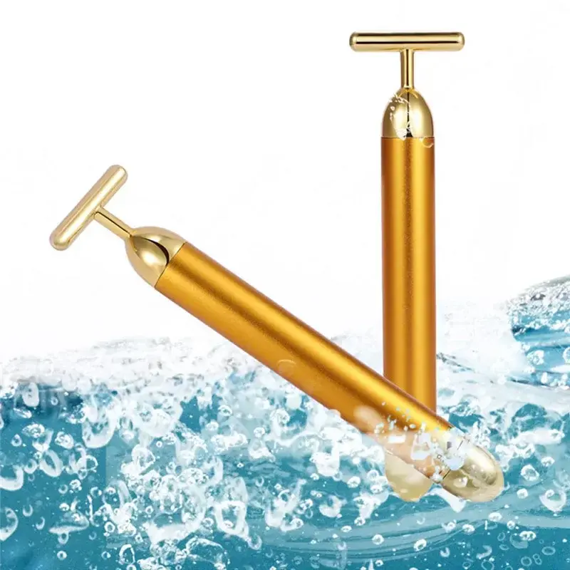 Thumbnail: 24K Gold Face Roller – Vibration Firming Anti-Aging Beauty Bar