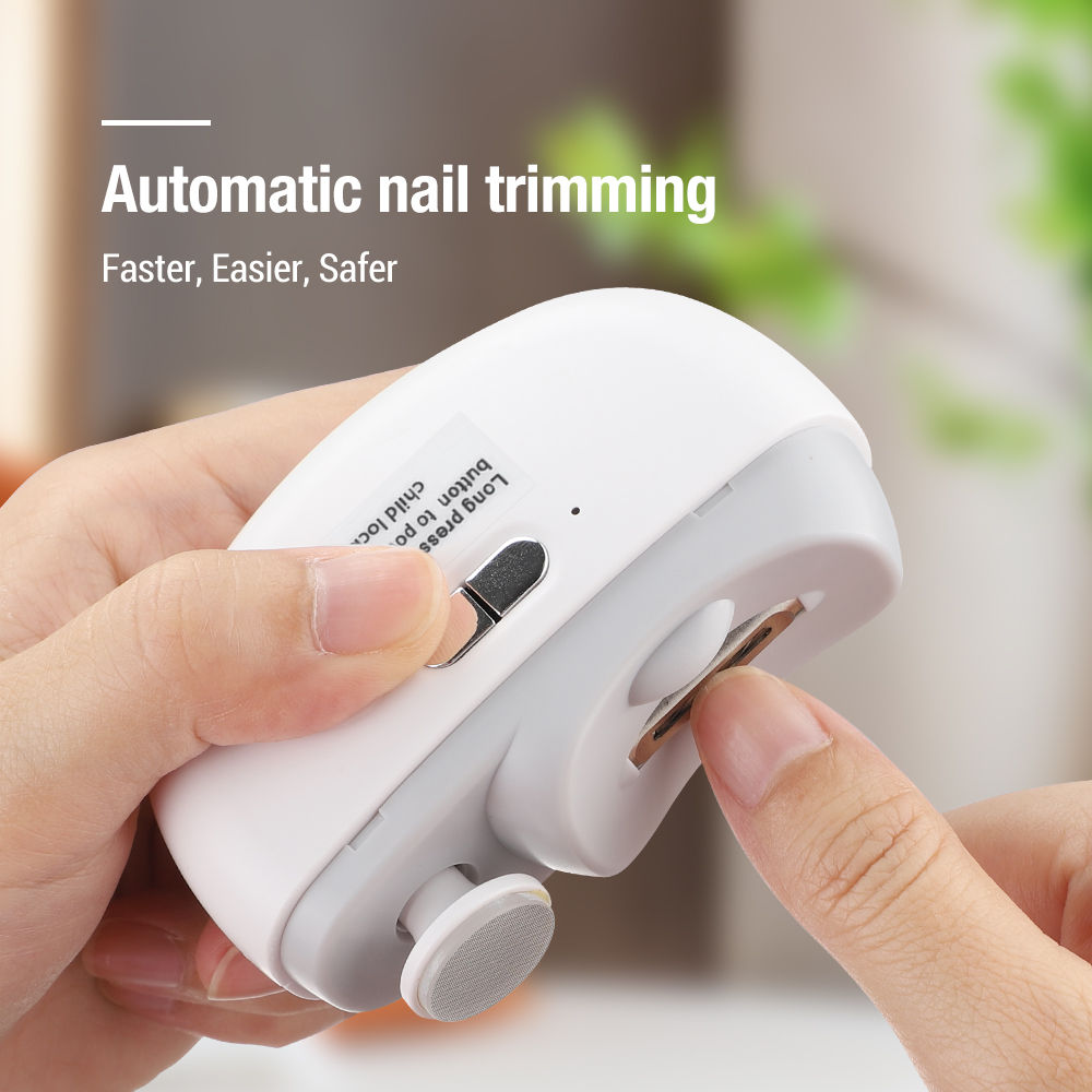 Electric Nail Clipper Automatic Trimmer with Light