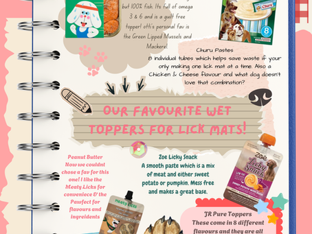Scrapbook Series - Our Favourite Wet Toppers