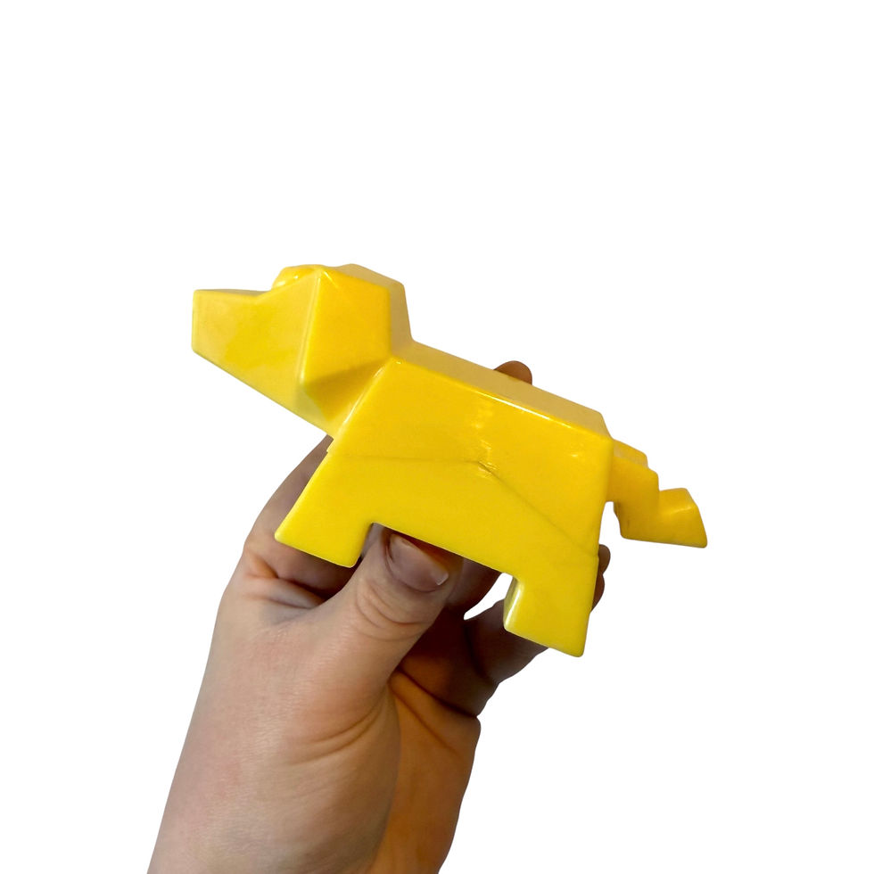 Yellow Dog Treat Dispenser