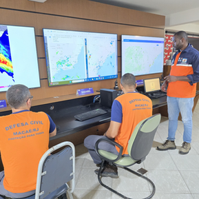 Defesa Civil de Macaé alerta sobre chuva forte, ventos e raios nesta quarta-feira