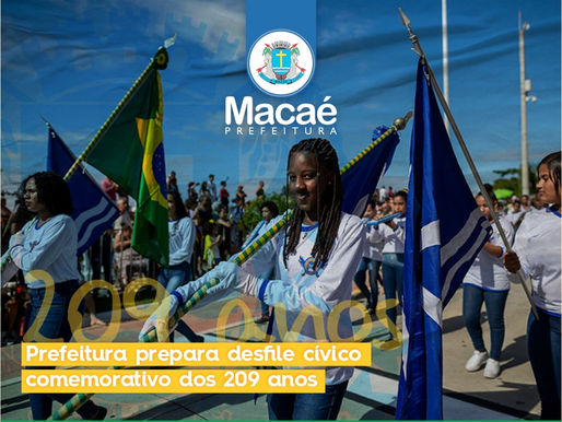 Prefeitura prepara desfile cívico comemorativo dos 209 anos