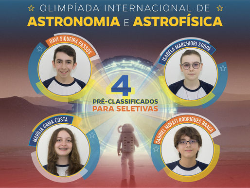 Alunos do Colégio Castelo são pré-selecionados para as Olimpíadas Internacionais de Astronomia