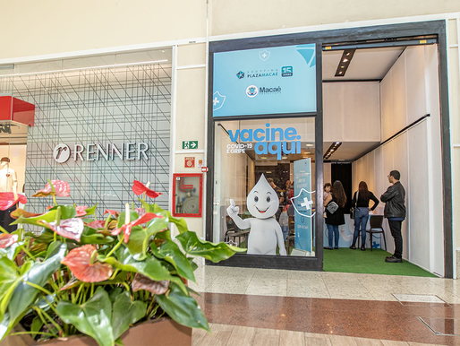 Posto de vacinação contra Covid-19 e Influenza prossegue no Shopping Plaza Macaé