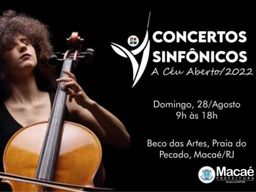 ‘Concertos Sinfônicos a Céu Aberto’ serão neste domingo